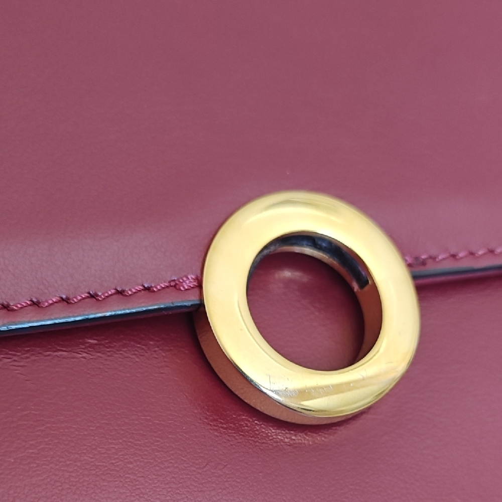 Leo et Violette Burgundy Shoulder Bag - Picture 5 of 7